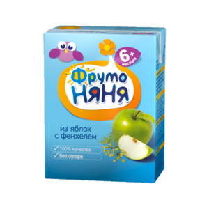 4600338002750 — Напиток яблочный сокосодержащий с экстрактом фенхеля неосветленный для питания детей раннего возраста