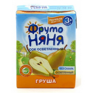 4600338003399 — Нектар из груш неосветленный для питания детей раннего возраста "Малышам", 0,125 л 