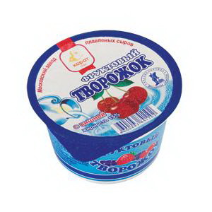 4600493841102 — Фруктовый творожок с вишней, 200 г, полимерный стакан