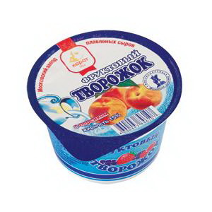 4600493846107 — Фруктовый творожок с персиком, 200 г, полимерный стакан