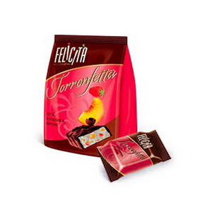 4600508714360 — Конфеты "felicita torronfetta" нуга, клубника, персик