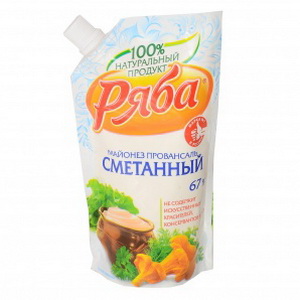 4600528348972 — Майонез "Ряба" Сметанный 67% д/п 372г