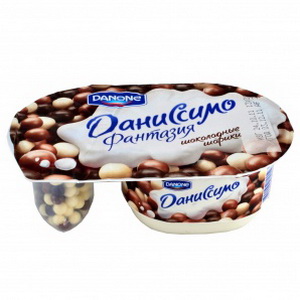 4600605014509 — Творожный продукт "ДАНИССИМО ванильный с хрустящими шариками в шоколадной глазури"; 7,3%, 130г. 