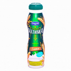 4600605015353 — Напиток йогуртный "Активиа - злаки", 290 г