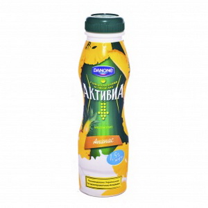 4600605016022 — Напиток йогуртный "Активиа - ананас", 290 г