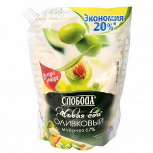 4600699501565 — Майонез "Слобода" Оливковый 67% д/п 200мл