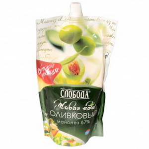 4600699502197 — Майонез "Слобода" оливковый. 400 мл 
