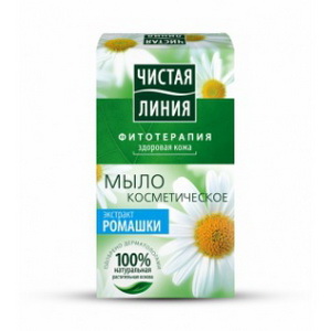 4600702050851 — Мило косметичне ЧИСТАЯ ЛИНИЯ екстракт ромашки 80г (новинка)