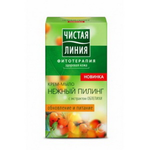 4600702087468 — Крем-мыло нежный пилинг чистая линия