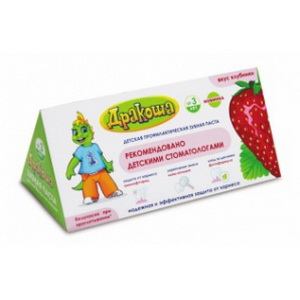 4600702088656 — Детская профилактическая зубная паста "дракоша" вкус клубники