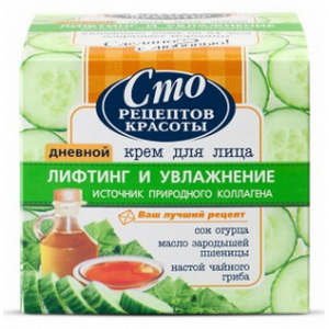 4600702091090 — Крем дневной для лица "лифтинг и увлажнение"сто рецептов красоты