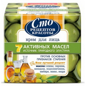 4600702091144 — Крем для лица "7 активных масел" сто рецептов красоты
