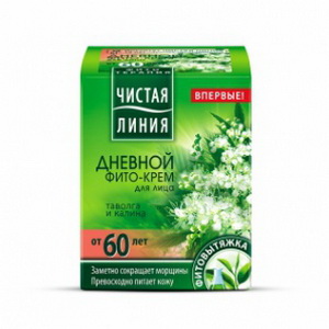 4600702091205 — Денний фіто-крем для обличчя ЧИСТАЯ ЛИНИЯ від 60 років таволга і калина