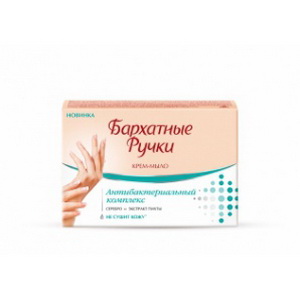 4600702091861 — Твердое крем-мыло бархатные ручки "с антибактериальным комплексом"