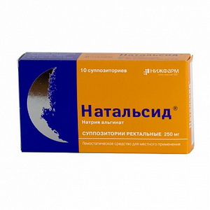 4601026307195 — Натальсид, суппозитории ректальные 250мг 10шт