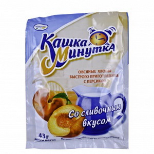 4601159073318 — Каша минутка 37г персик со слив.