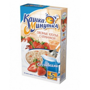 4601159073387 — Каша минутка 5 пак. клубника