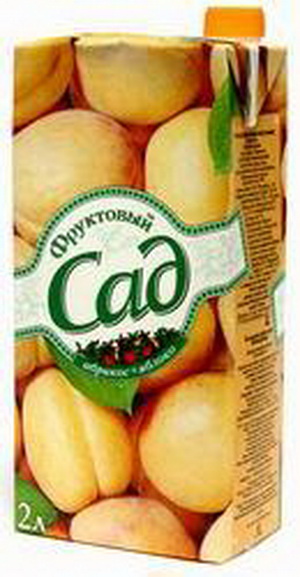 4601201004604 — Нектар "Фруктовый сад" абрикосово-яблочный, 2 л