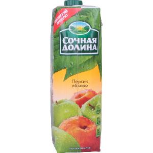 4601248012389 — НЕКТАР СОЧНАЯ ДОЛИНА ПЕРСИК-ЯБЛОКО 0,97л