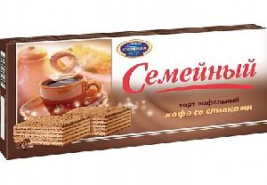 4601347008559 — Торт вафельный "семейный" кофе со сливками