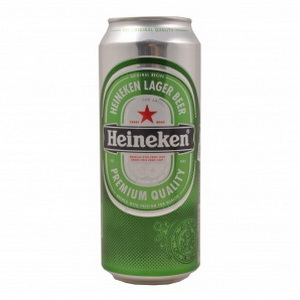 4601501085624 — Пиво светлое "Хейнекен" в ж/б; 5%, 0,5л. 