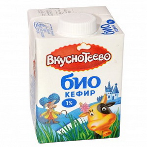 4601751003157 — Био кефир "Вкуснотеево" 1% 500 г.