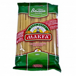 4601780000523 — Макаронные изделия "Макфа" Лапша длинная Волна широкая 500г