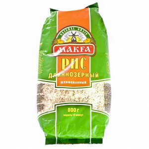 4601780003142 — Крупа "Макфа" Рис Длиннозернистый шлифованный 800г