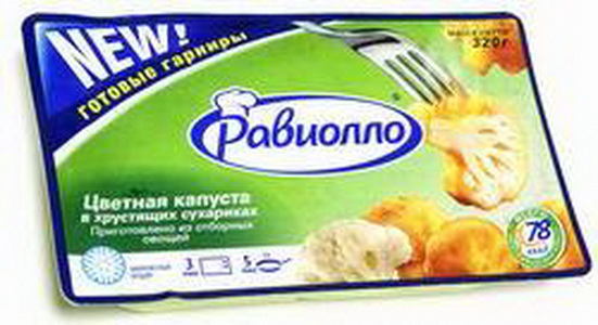 4601870001591 — Цветная капуста в хрустящих сухариках "Равиолло", 320 г