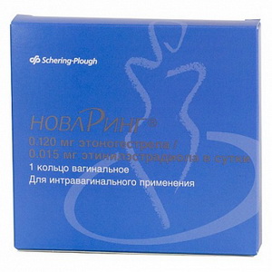 4601909000052 — НоваРинг, кольцо вагинальное 15 мкг + 120 мкг/сут 1шт