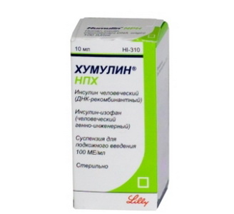 4602103002095 — Хумулин НПХ, суспензия для подкожного введения 100ме/мл 10мл