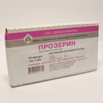 4602212001163 — Прозерин, амп. 0,05% 1Мл. N10