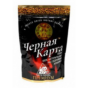 4602216001329 — Кава Чорна карта розчинна Голд 100г пакет