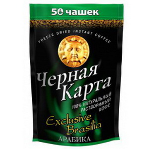 4602216001985 — Кофе черная карта экс.бразил. м/у 200г