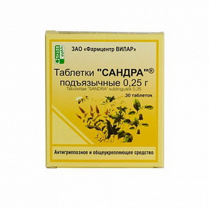 4602329000547 — Сандра, таблетки гомеопатические 30шт