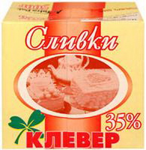 4602547000329 — Сливки "Клевер" 35%, 500г