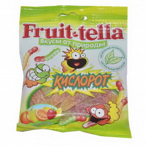 4602606003735 — Жевательные конфеты "Fruit-tella" с фруктовым соком Кислорот 70г