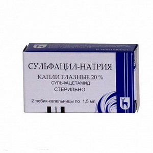 4602676000412 — Сульфацил Натрия, капли глазные 20% 1,5мл 2шт