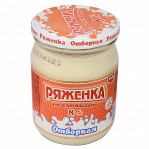 4602907001478 — Ряженка "Черкесский хладокомбинат" Отборная со сливками 8% ст/б 500г