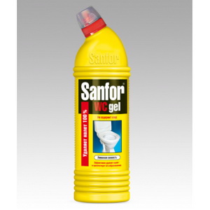 4602984004874 — Чистящий гель "Sanfor" WC Gel с ароматом Свежесть лимона 1000 гр