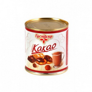 4603274000675 — Продукт молокосодержащий сгущенный с сахаром и какао "СГУЩЁНКА КАКАО", "ГУСТИЯР", массовая доля жира 8,5%, 380 г.