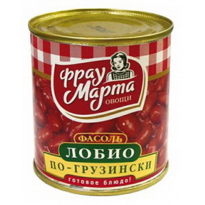 4603406000979 — Фасоль консервированная Фрау Марта лобио ж/б 310г