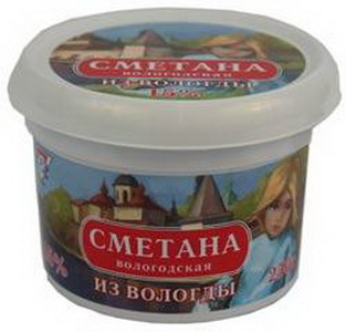 4603427001917 — Сметана Вологодская Премиум 15% 250г