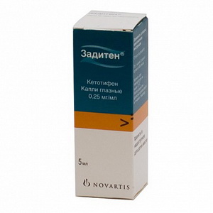 4603695000452 — Задитен, капли глазные 0,025% 5мл