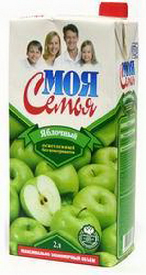 4603889001470 — Сок "Моя семья" яблочный, 2 л