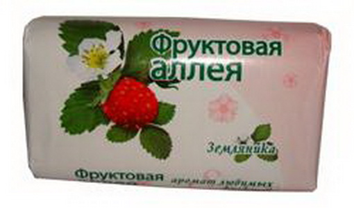 4604049004065 — Мыло туалетное "фруктовая аллея" земляника