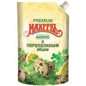 4604248003074 — Майонез МАХЕЕВЪ с перепелиным яйцом 250мл 67% Дой-пак 