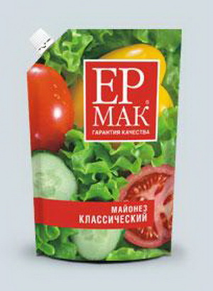 4604307000952 — Майонез «Ермак» Классический, дой-пак 420 г