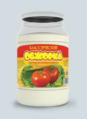 4604307001874 — Майонез «Обжорка» Классический, стеклобанка (twist) 860 г
