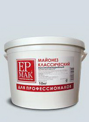 4604307002147 — Майонез «Ермак» Классический, ведро пластик. 10000 г